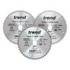 Trend CSB/250/3PK Wood Saw Blades - 250mm x 48/60/84T x 30mm Bore (3)
