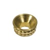 Solid Brass Inset Cups for 4.0, 4.2, 4.5 Screws (8 Pack)