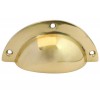 87mm Cast Drawer Pull - Brass