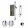 Sliding/Pocket Door Locking Kit - Polished Chrome