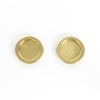 57mm Flush Pull Handle (Pair) - Polished Brass 