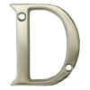 Carlisle - Letter D Satin Chrome