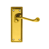 Georgian Lever Latch Handle - Polished Brass