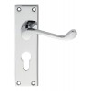 Carlisle - Scroll Lever Euro Profile Handle - Polished Chrome