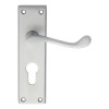 Carlisle - Scroll Lever Euro Profile Handle - Satin Chrome