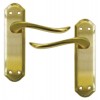 Lincoln Lever Latch Handle - SB/PB