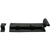 6" Straight Door Bolt - Black