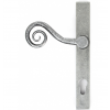 Monkeytail Euro Espag Handles (92mm Centres) Left Handed - Pewter