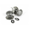 Large Octagonal Mortice/Rim Knob Set - Pewter