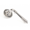 Reeded Lever on Rose Set - Polished Nickel 