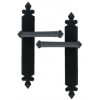 Handmade Tudor Unsprung Lever Latch Handle Set - Black