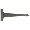 12" Arrow Head T Hinge (pair) - Beeswax