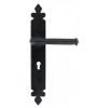 Handmade Tudor Sprung Lever Lock Handle Set - Black