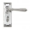 Reeded Lever Bathroom Set - Polished Chrome 