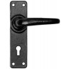 Smooth Lever Lock Set - Black