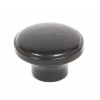 Ribbed Cabinet Knob - Black 