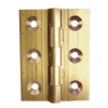 1.5" Solid Drawn Butt Hinges (pair) - Brass Self Coloured 