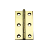 2" Solid Drawn Butt Hinges (pair) - Polished Brass