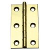 3" Solid Drawn Butt Hinges (pair) - Polished Brass