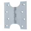 4" x 3" x 5" Parliament Hinges - Satin Chrome (Pair)