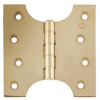 4" x 4" x 6" Parliament Hinges - Polished Brass (Pair)