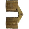 180º Zysa Hinge 14mm Ø (pair) - Brass