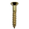 Carlisle 1" x 8 Brass Pozi Screws (12Pack)