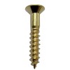 Carlisle 1" x 8 Brass Pozi Screws (12Pack)