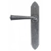 Gothic Lever Latch Handle Set - Pewter