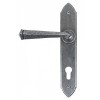 Gothic Euro Espag Handles (92mm Centres) - Pewter