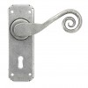 Monkeytail Lever Lock Set - Pewter