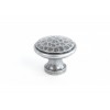 Medium Beaten Cupboard Knob - Pewter 