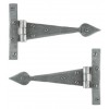 Pewter 6'' Arrow Head T Hinge (pair)