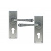 Avon Lever Euro Lock Set - Pewter 