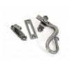 Locking Shepherd's Crook Fastener Right Hand - Pewter 