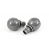 Ball Curtain Finial (pair) - Pewter