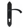 Gothic Curved Euro Espag Handles (92mm Centres) - Black 