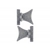 2'' Half Butterfly Hinge (pair) - Pewter 