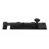 6'' Straight Knob Bolt - Black 