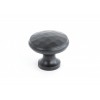 Medium - Beaten Cupboard Knob - Black