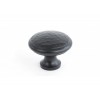 Large - Beaten Cupboard Knob - Black