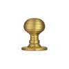 Queen Anne Mortice Knob Set - Satin Brass