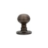 Queen Anne Mortice Knob Set - Dark Bronze