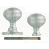 Queen Anne Rim Knob Sets - Satin Chrome