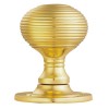 Queen Anne Rim Knob Sets - Polished Brass