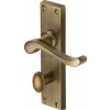 Scroll Lever Bathroom Set - Antique Brass