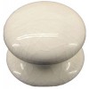 Ceramic Victorian Knob 50mm - White Crackle