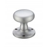 Victorian Mortice Knob Set 58mm - Satin Chrome