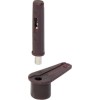 Pivot Hinge Plastic Brown