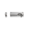 8" Straight Barrel Bolt with 3 Keeps - Satin Stainless Steel